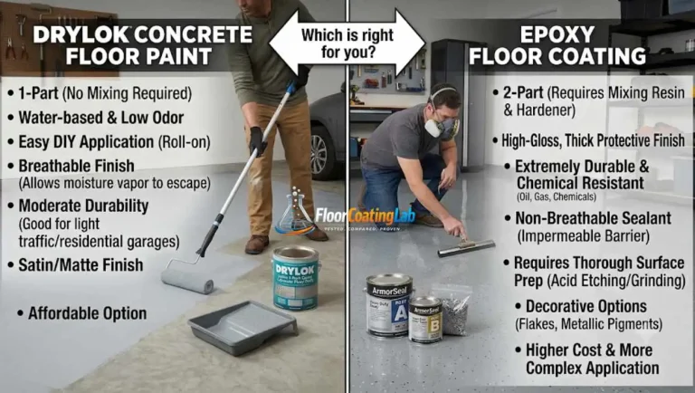 Drylok Concrete Floor Paint vs Epoxy