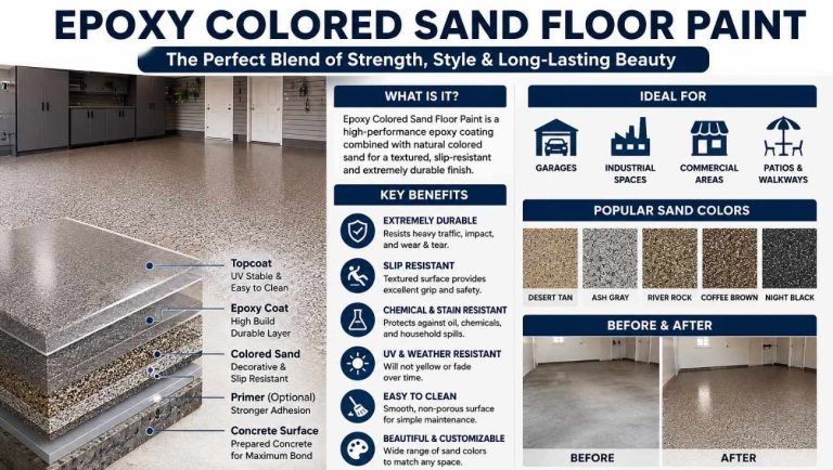 How to Apply Epoxy Colored Sand Floor Paint?
