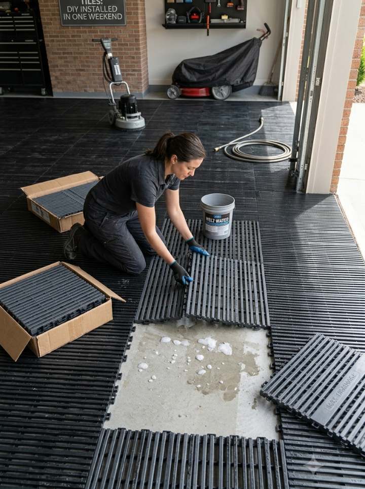 Vented Interlocking Tiles
