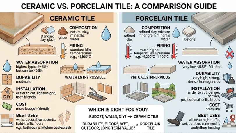 Ceramic Vs Porcelain