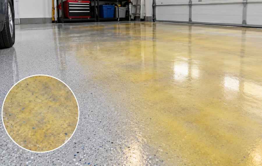 Why Your Garage Floor Coating Turned Yellow or Hazy